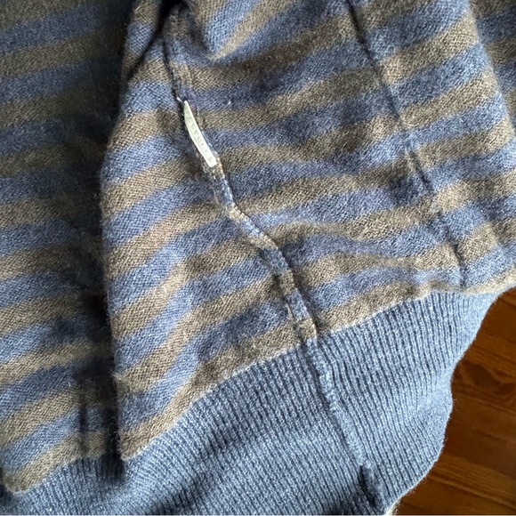 Men’s navy and brown academic cardigan by Penny Stock - Picture 6 of 7